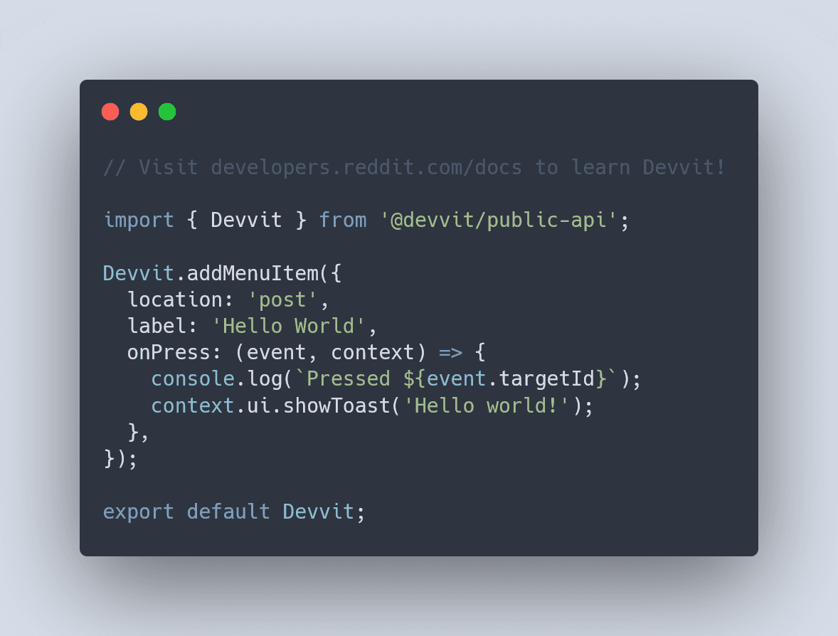 Devvit #1: Introduction to the Reddit Developer Platform